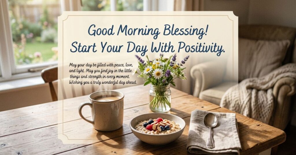 Good Morning Blessing To Start Your Day With Positivity