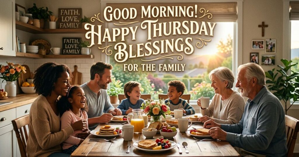 Good Morning, Happy Thursday Blessings for the Family