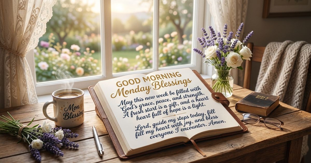 Good Morning Monday Blessings, quotes, prayers