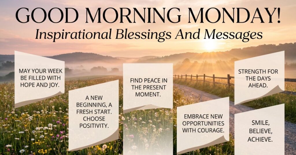Good Morning Monday Inspirational Blessings And Messages