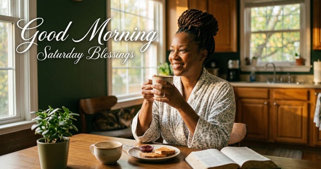 Good Morning Saturday Blessings Black Woman