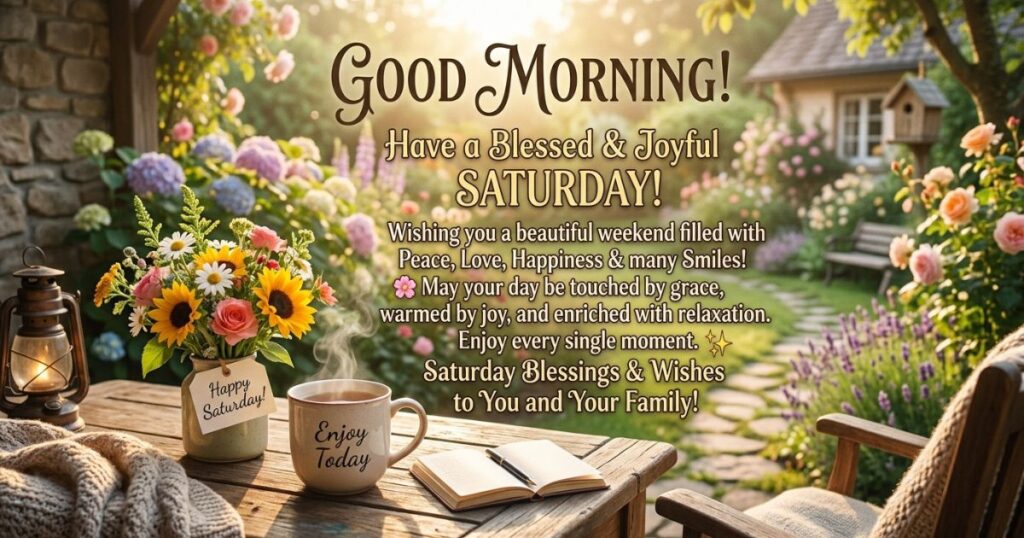 Good Morning Saturday Blessings and Wishes