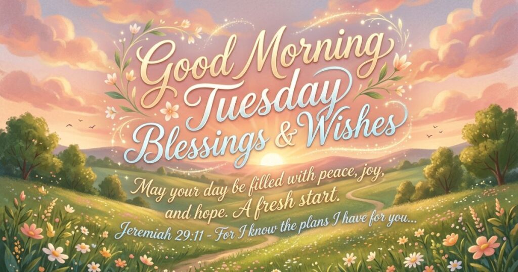 Good Morning Tuesday Blessings & Wishes