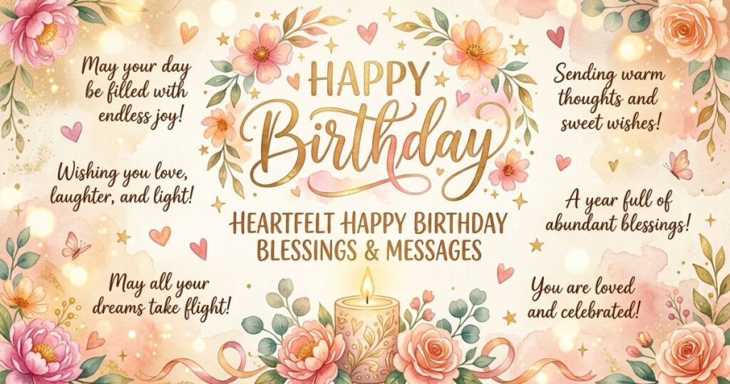 Heartfelt Happy Birthday Blessings & Msssages