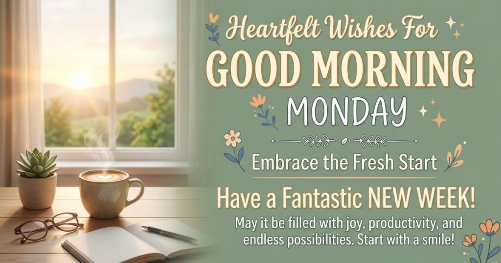 Heartfelt Wishes For Good Morning Monday New Week