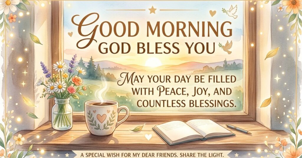 Inspiring Good Morning God Bless You Wishes For Friends