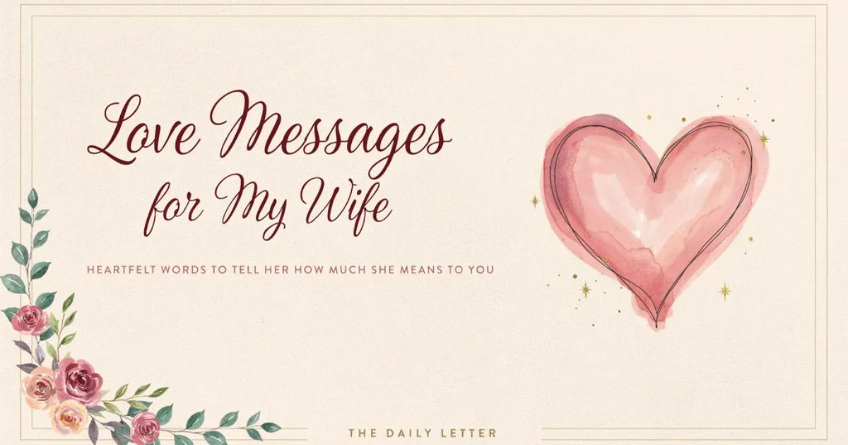 Love Messages for My Wife