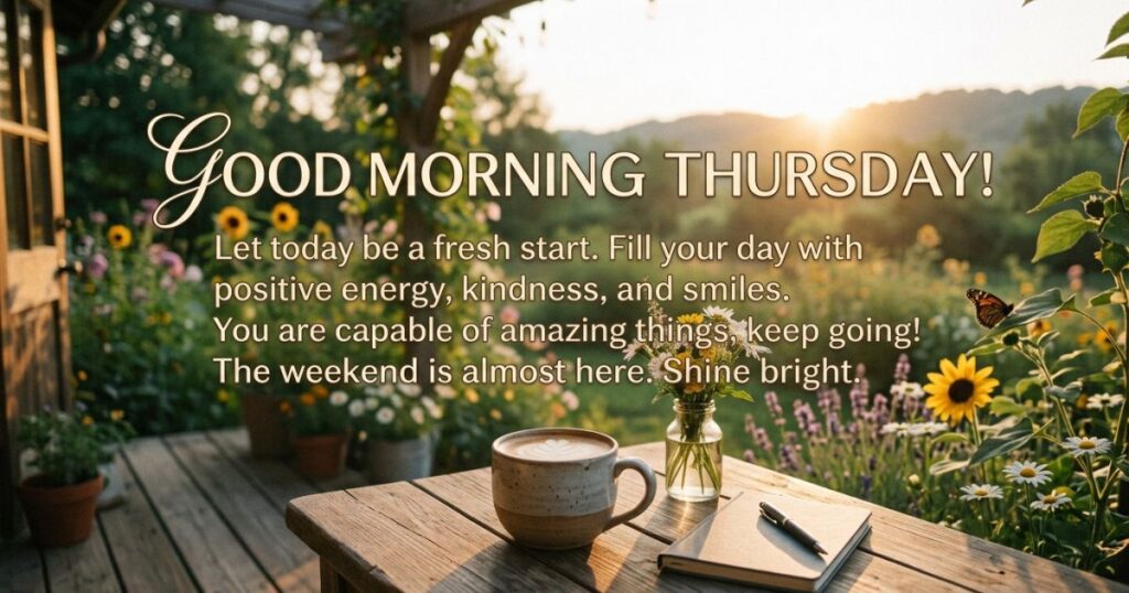 Positive Encouragement Good Morning Thursday Messages