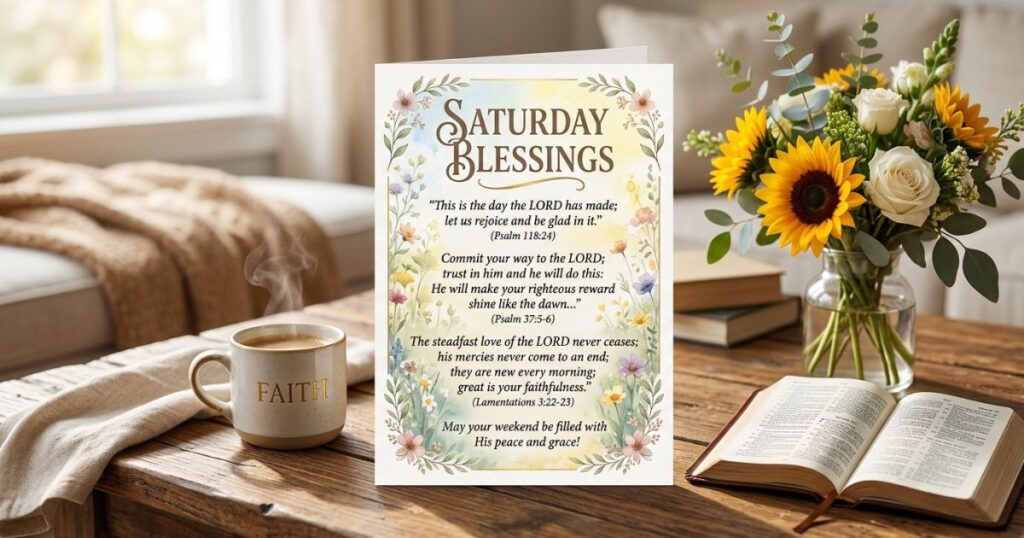Saturday Blessings with Bible Verses