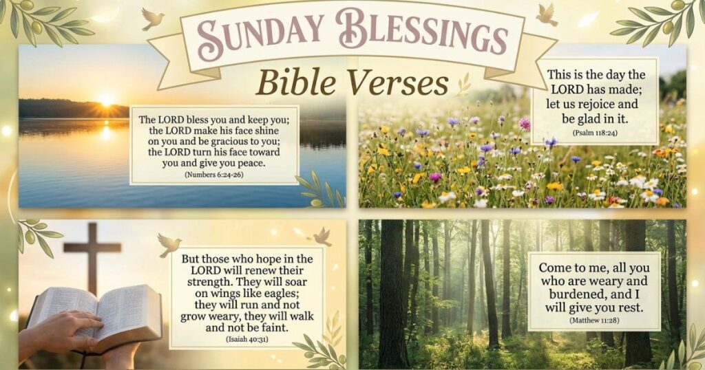 Sunday Blessings Bible Verses